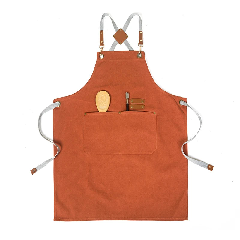 Tablier de cuisine orange