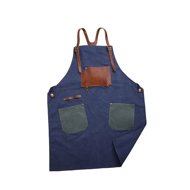 Tablier pour artisans en cuir