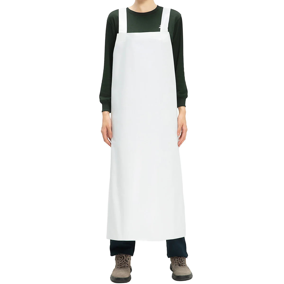 Tablier en PVC blanc