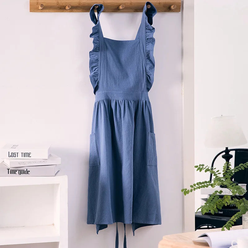 Tablier robe a volants