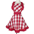 Robe tablier à carreaux