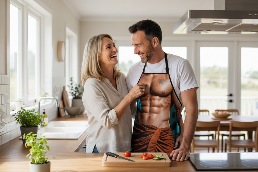 Tablier homme musclé