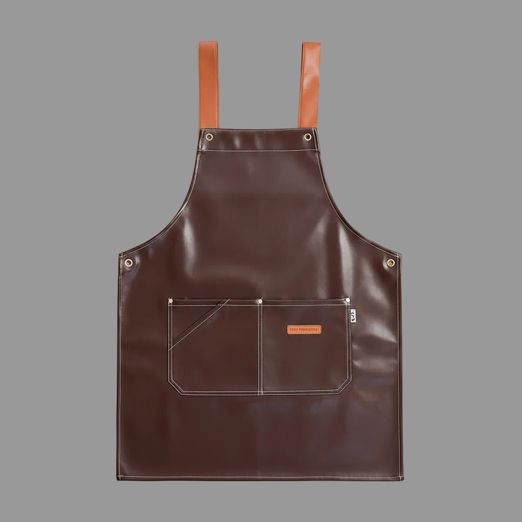 Tablier en simili cuir