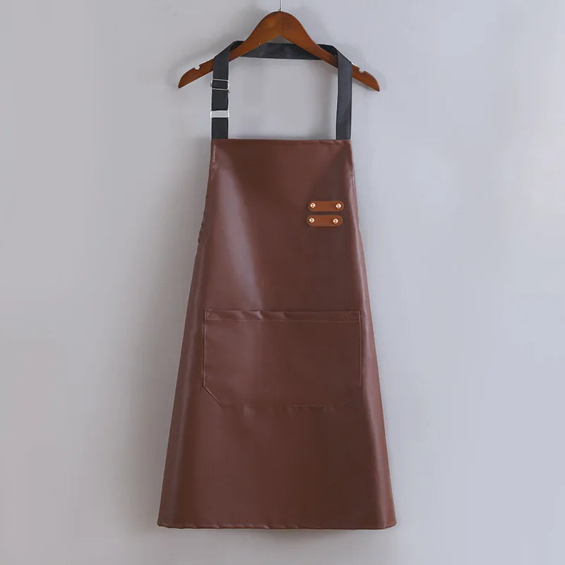 Tablier de cuisine en cuir
