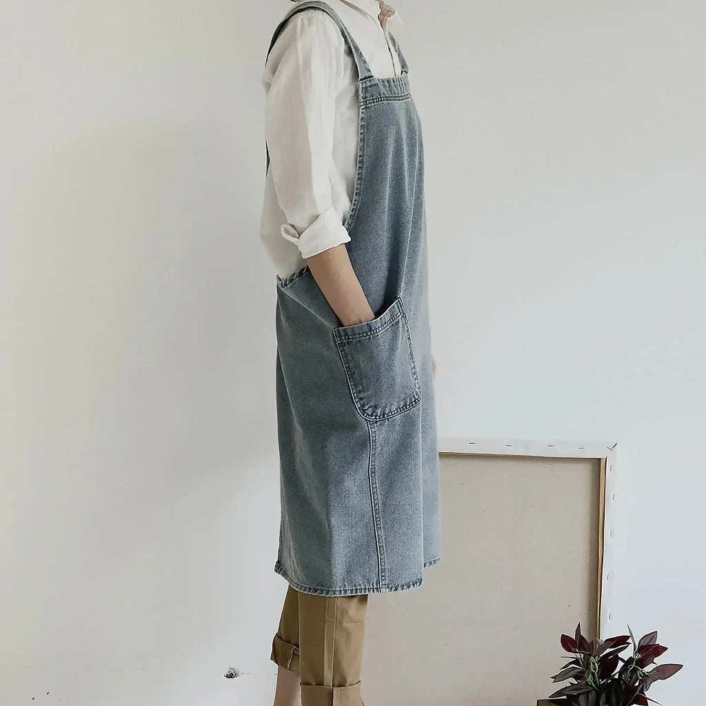Robe tablier en jean