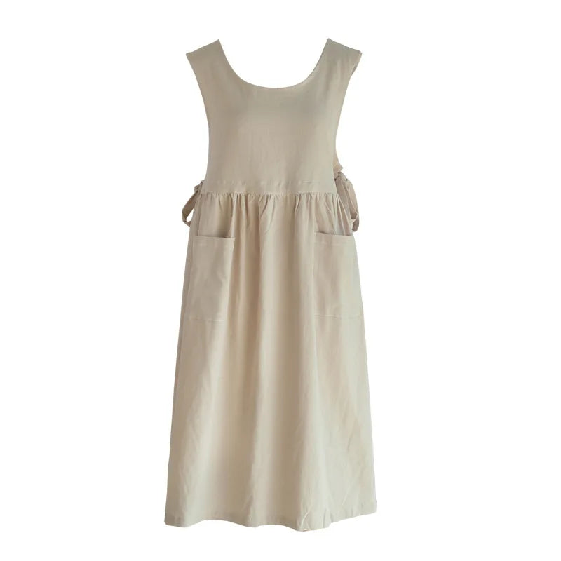 Tablier robe ouverte