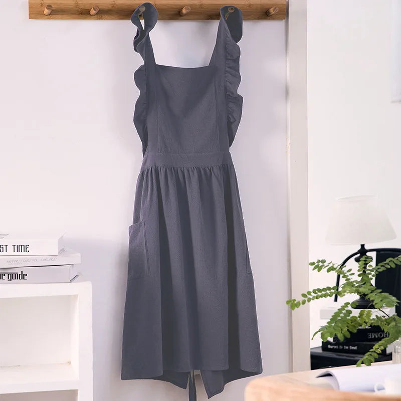 Tablier robe a volants