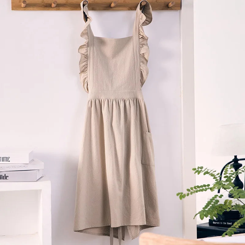 Tablier robe a volants