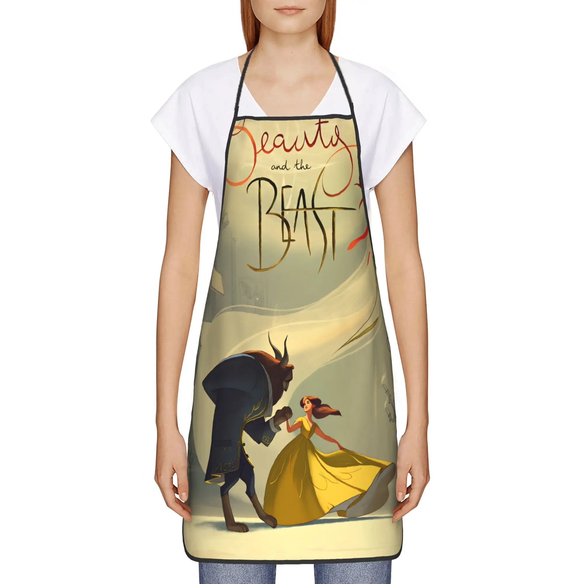 Tablier la belle et la bête