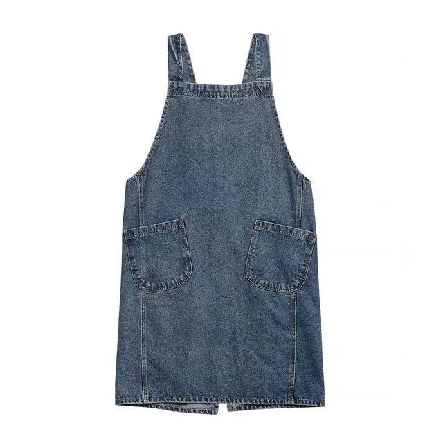 Robe tablier en jean