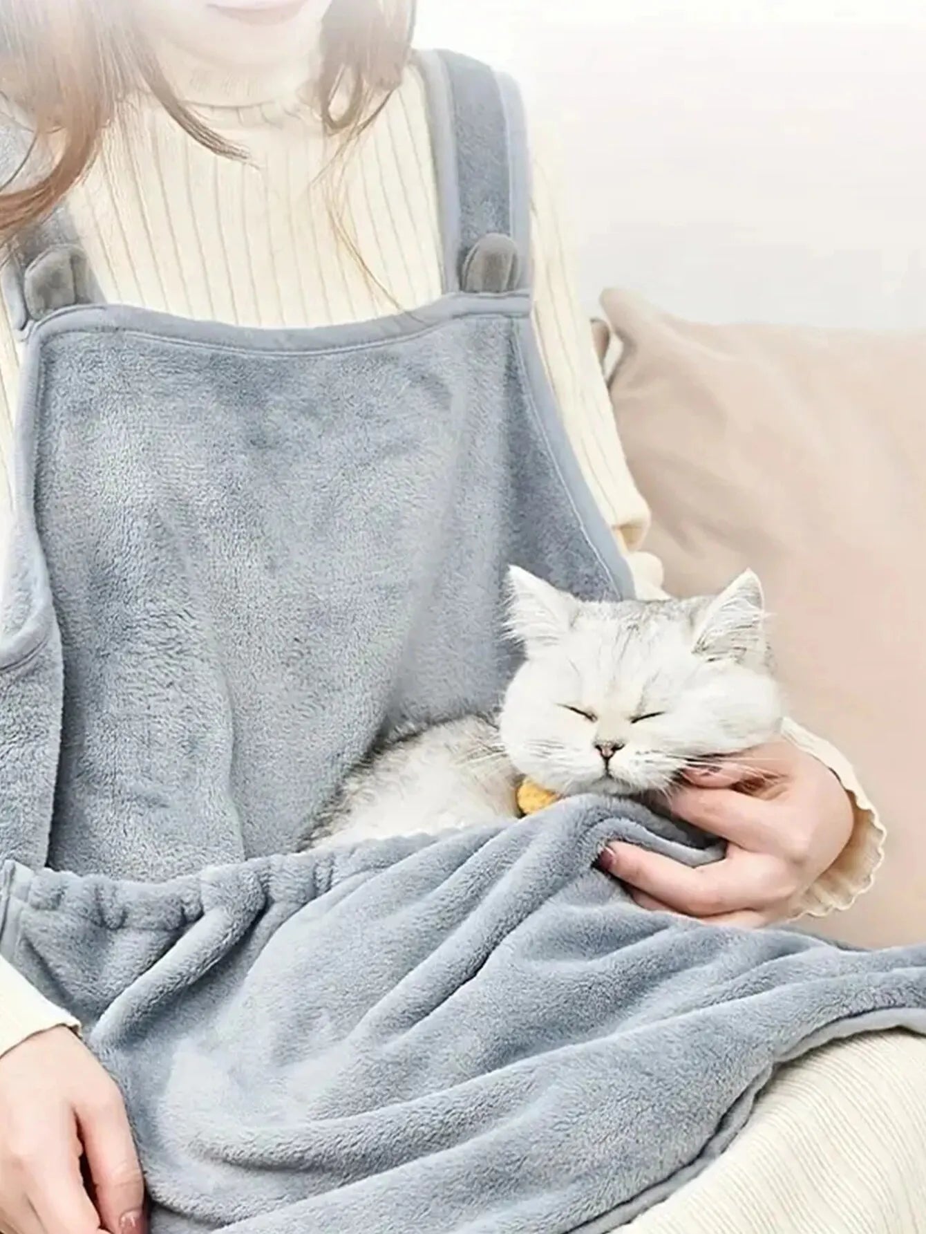 Tablier de transport pour chat