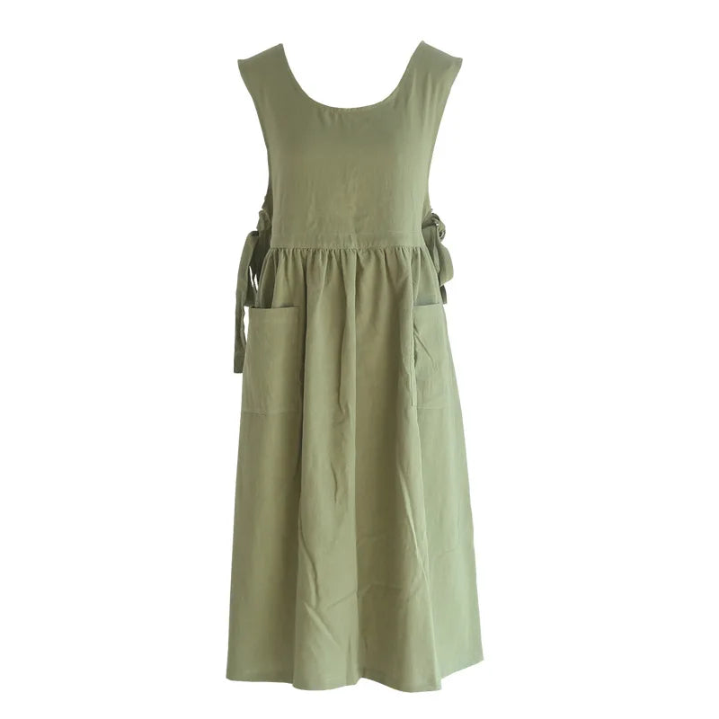 Tablier robe ouverte