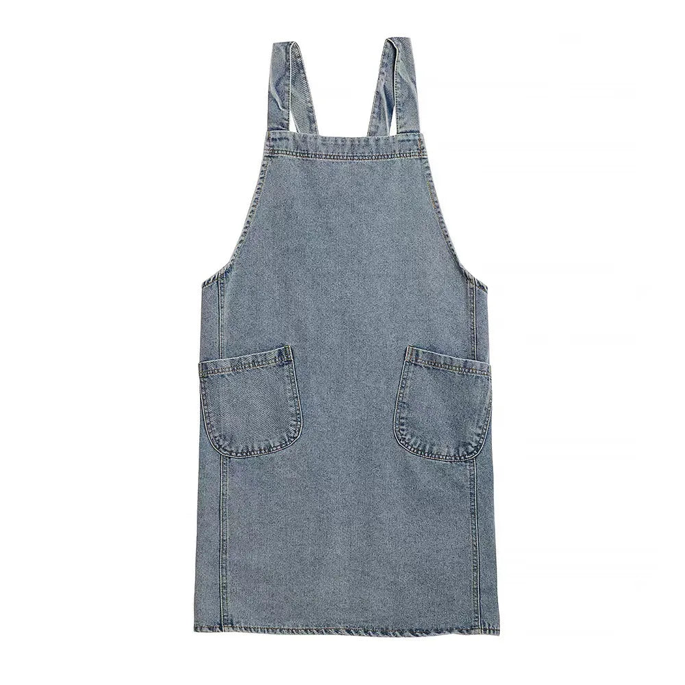 Robe tablier en jean