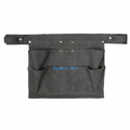 Tablier ceinture canvas rivets, flat lay fond blanc, porte-outils artisan