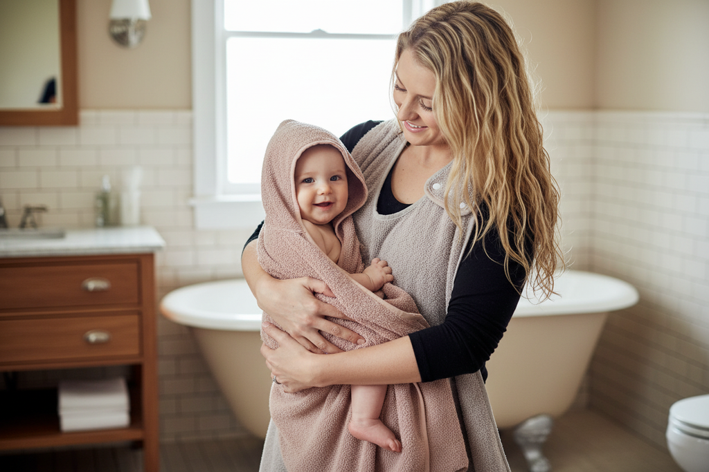 Lifestyle tablier de bain bébé