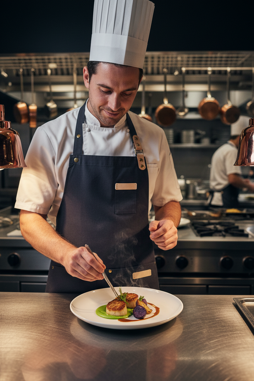 Tablier de cuisine professionnel