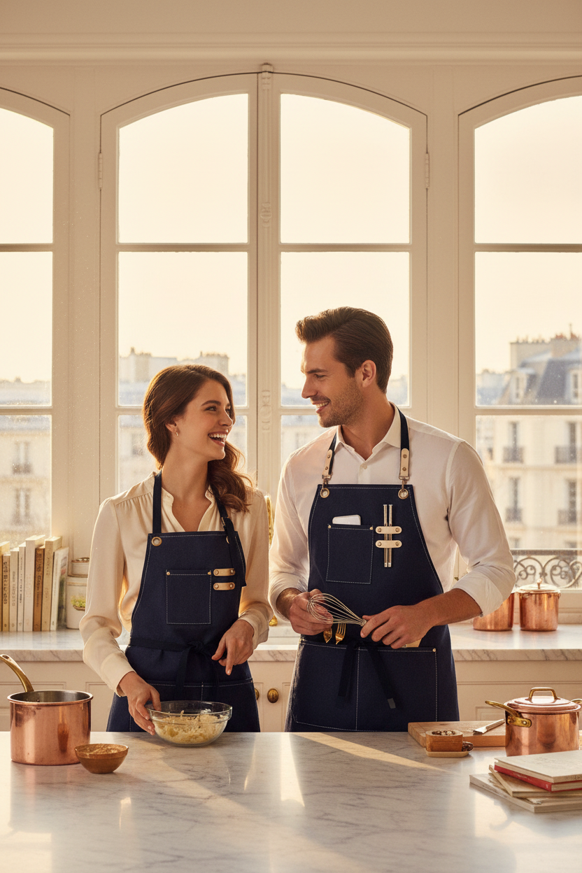 Tablier couple Paris