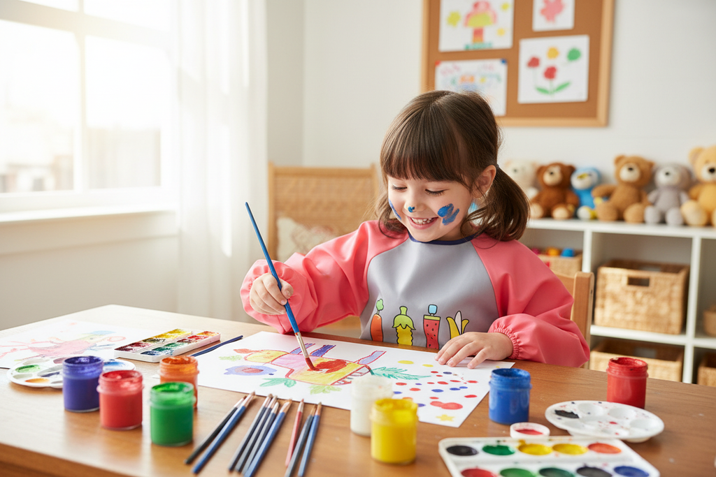Tablier de peinture fille — lifestyle atelier