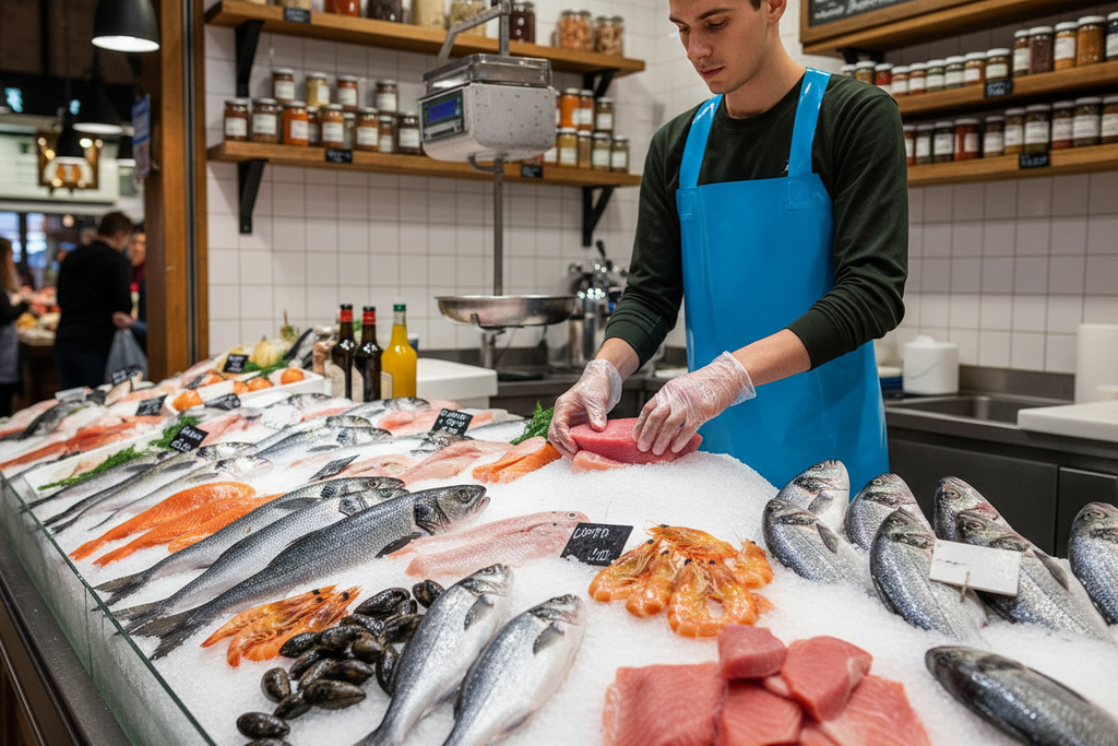 Tablier de poissonnier — usage professionnel