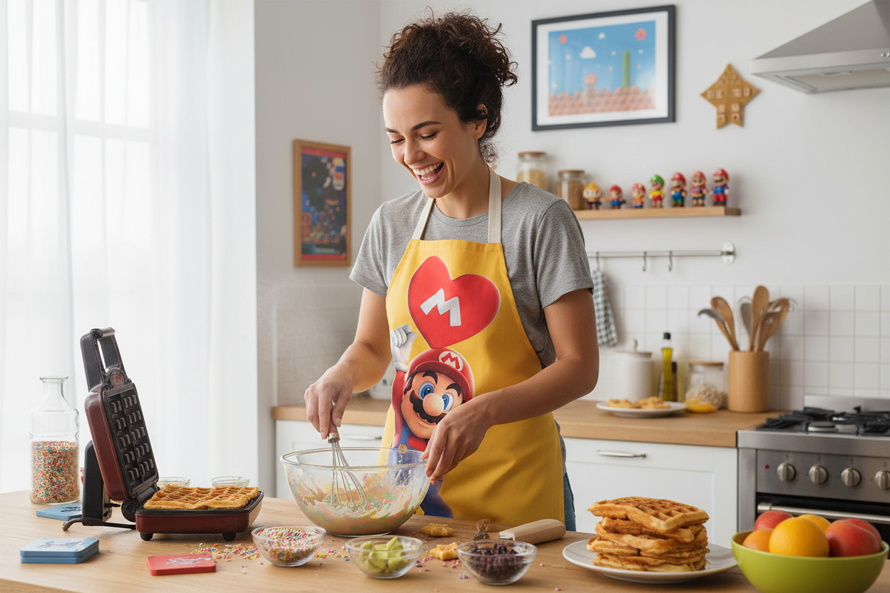 Tablier Super Mario cuisine