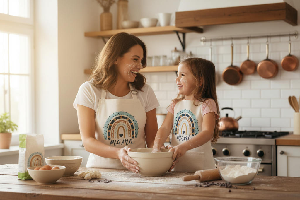 Usage quotidien en cuisine – Tablier maman et fille